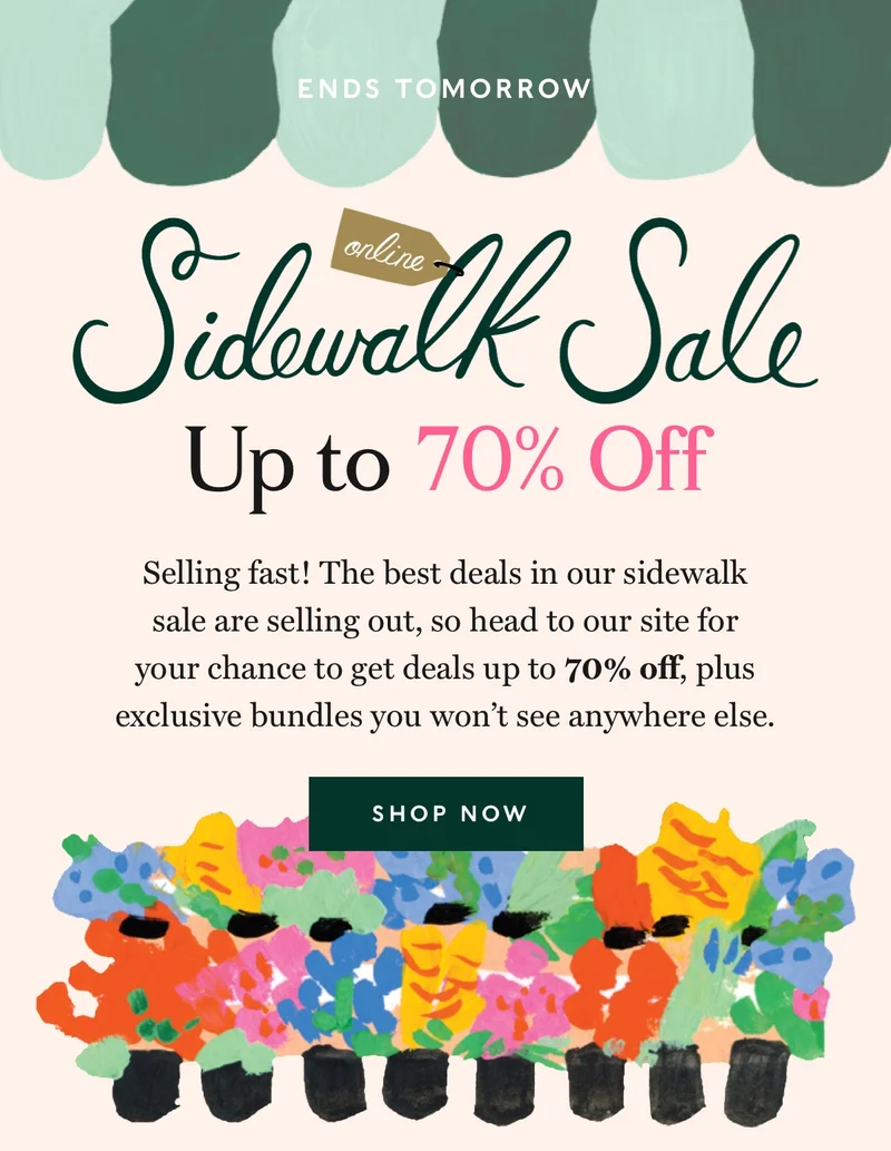 Our big sale is Back