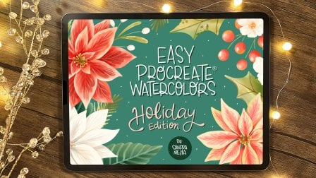 Easy Procreate Watercolors: Holiday Edition