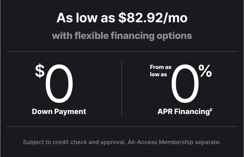 As low as $82.92/mo with flexible financing options
