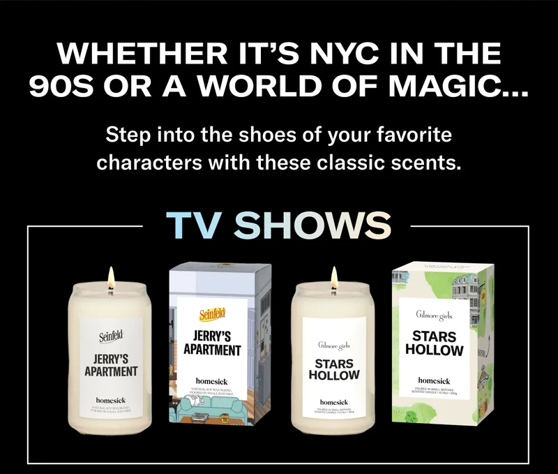 Whether It's NYC in the 90s or a world of Magic | Step into the shoes of your favorite characters with these classic scents. | TV Shows