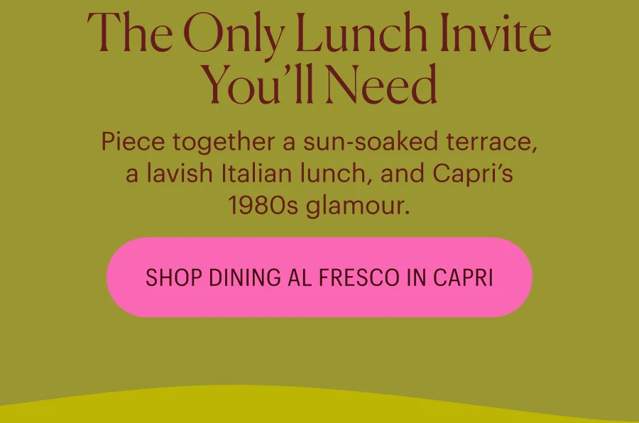 The Only Lunch Invite You’ll Need Piece together a sun-soaked terrace, a lavish Italian lunch, and Capri’s 1980s glamour. Shop Dining Al Fresco in Capri Puzzle