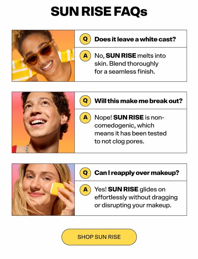 SUN RISE FAQs