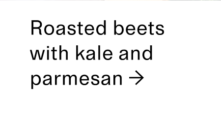 Roasted beets with kale CTA