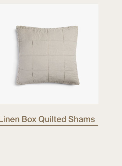 Linen Box Quilted Euro Sham