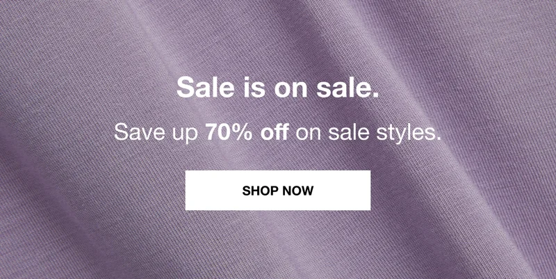 Sale is on sale.