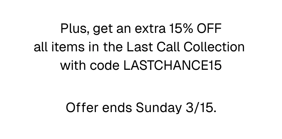 Get extra 15% OFF