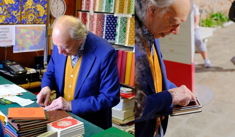 Paolo Olbi, leather craftsman in Venice