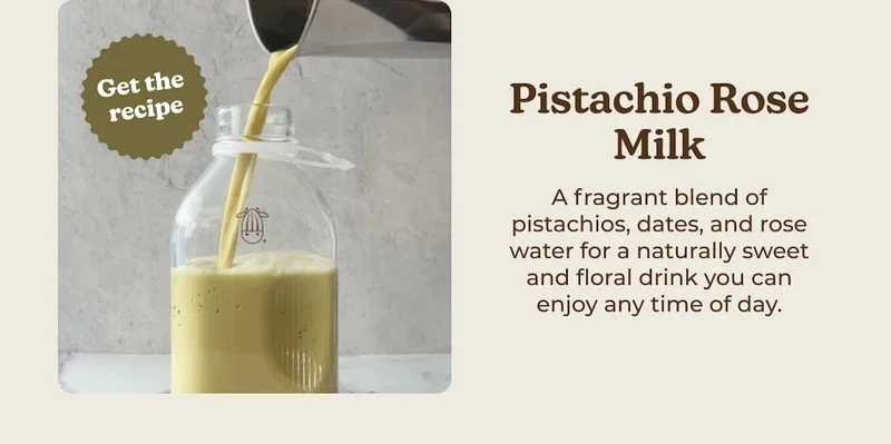 Pistachio Rose Milk