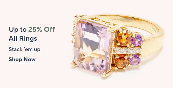 Up to 25% Off All Rings