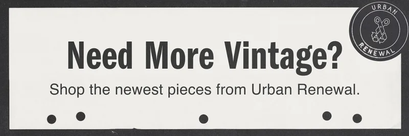 Need More Vintage? Shop the newest pieces from Urban Renewal