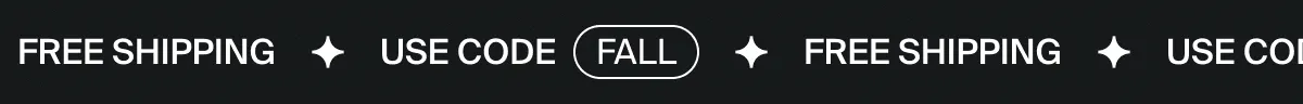 Use code FALL at checkout