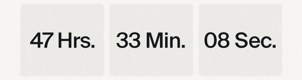 Free shipping ends in 48 hours