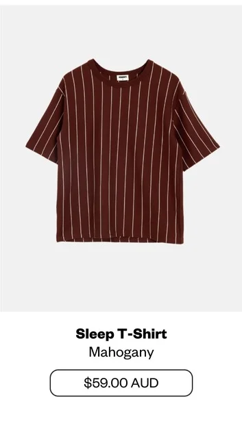 Sleep T-Shirt Mahogany