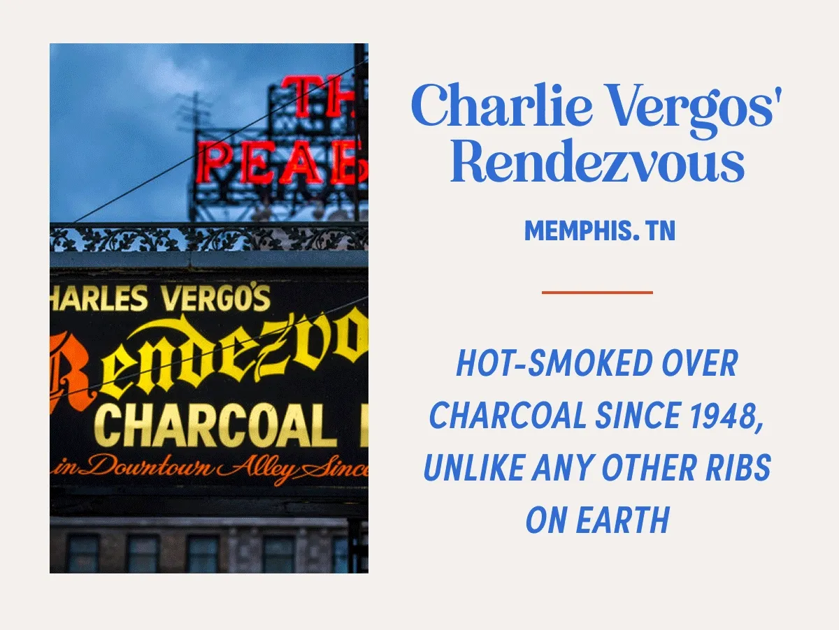 Charlie Vergos' Rendezvous Charlie Vergos' Rendezvous