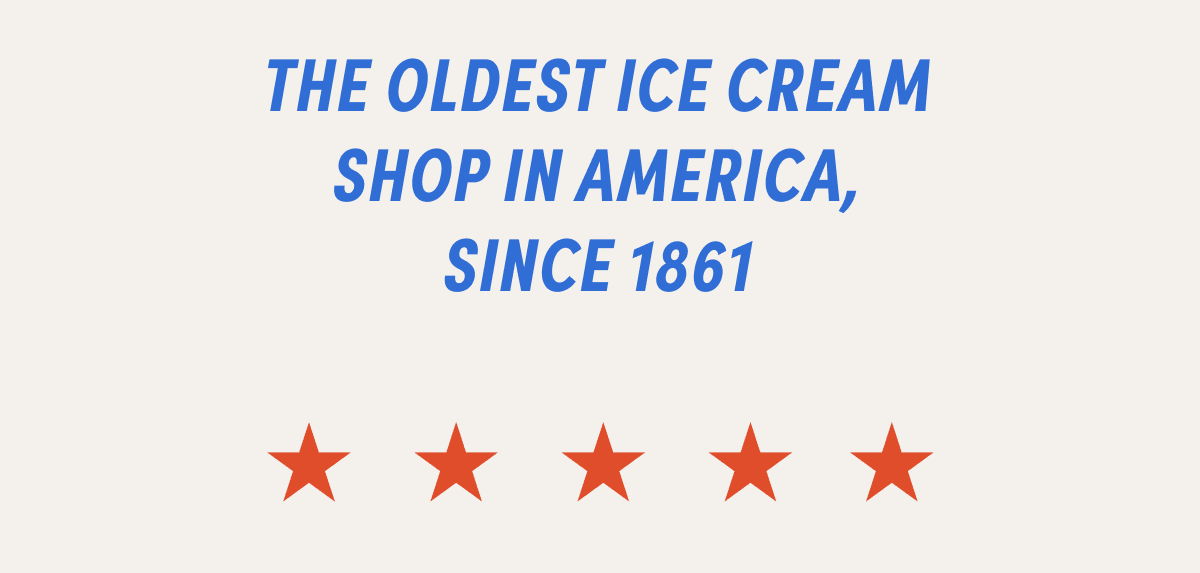 America's oldest ice cream shop America's oldest ice cream shop