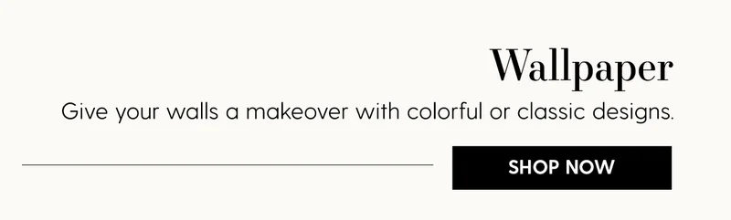 Wallpaper | Give your walls a makeover with colorful or classic designs. | Shop Now