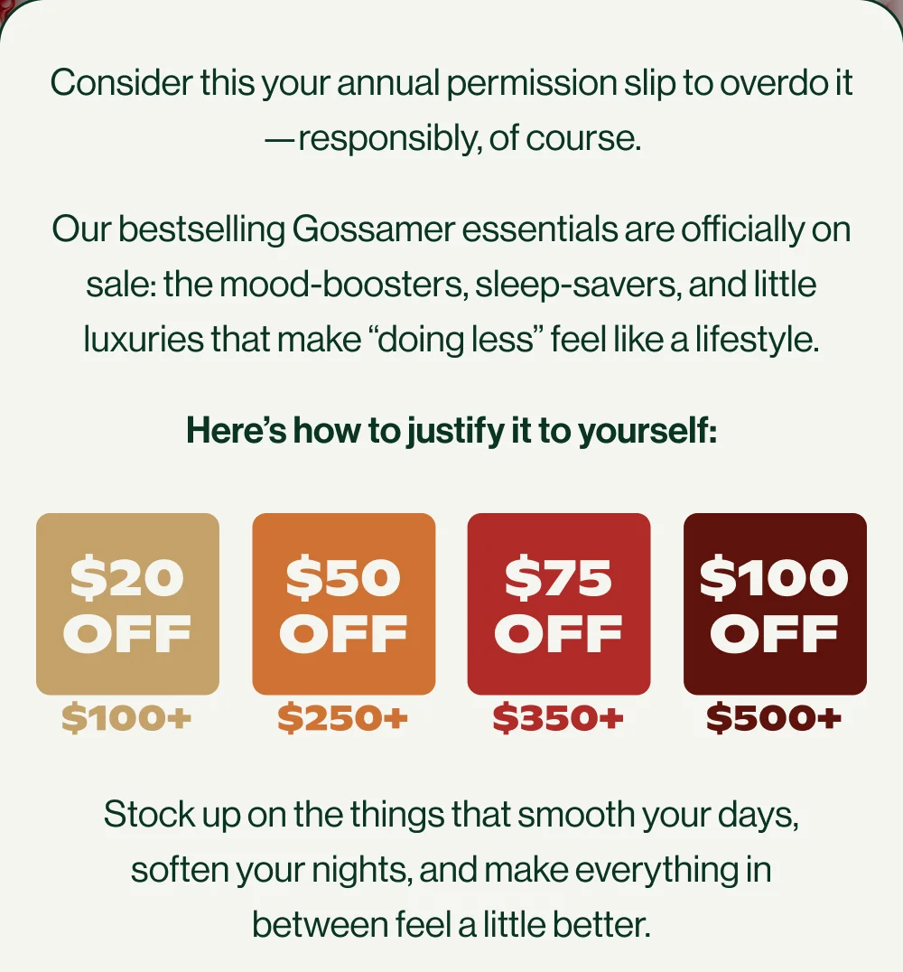 Consider this your annual permission slip to over do it - responsibly, of course