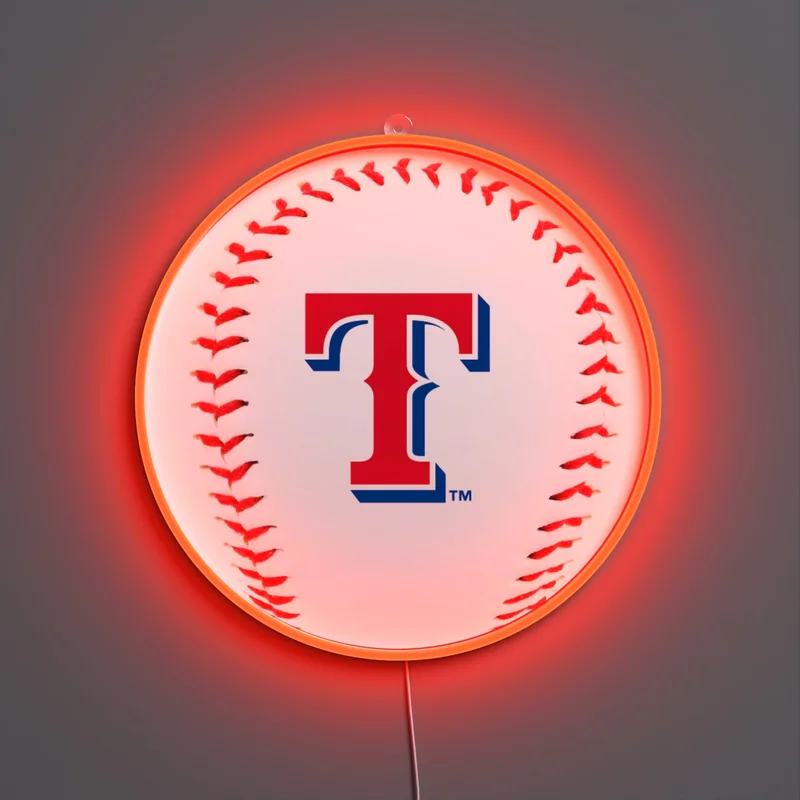 Image of Texas Rangers Baseball, LED neon sign