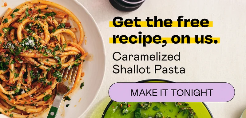 Get the free recipe, on us.