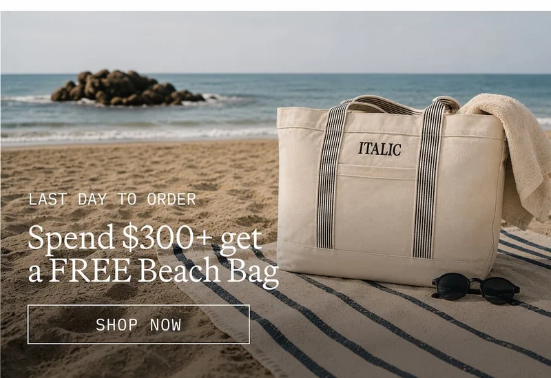 Spend $300+ get Free tote bag