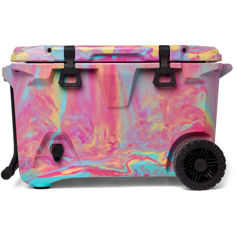 BrüTank 55-Quart Rolling Cooler | Rainbow Swirl