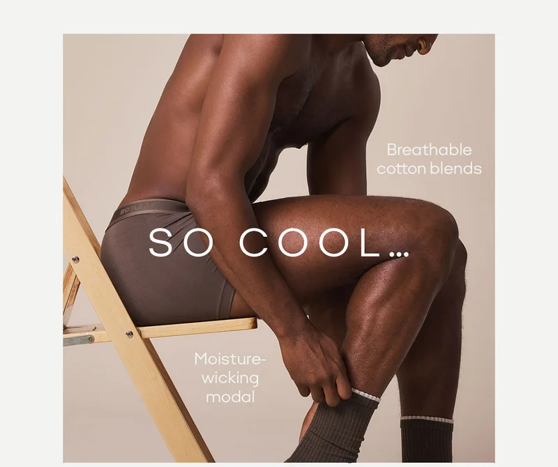 SO COOL...Moisture-wicking modal, Breathable cotton blends