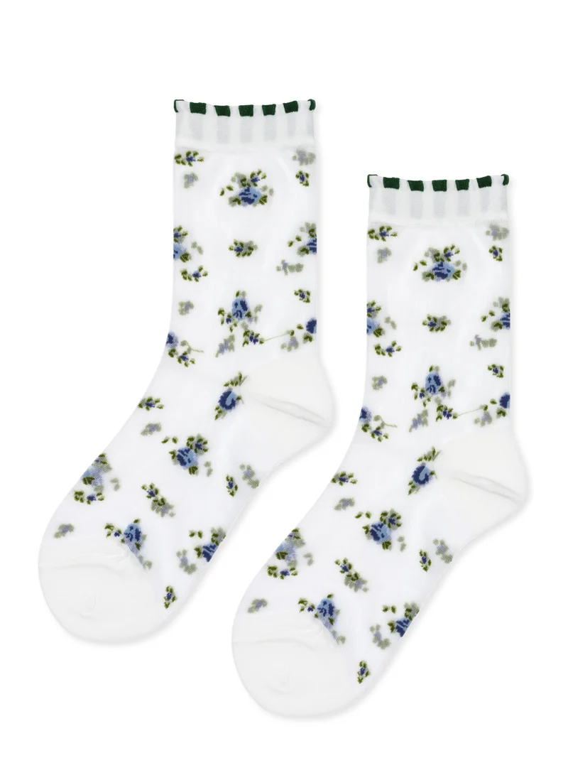 Image of Ashley Floral Sheer Crew