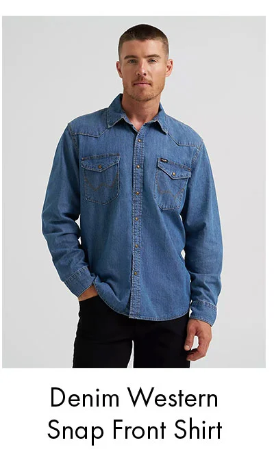 Denim Western Snap Front Shirt