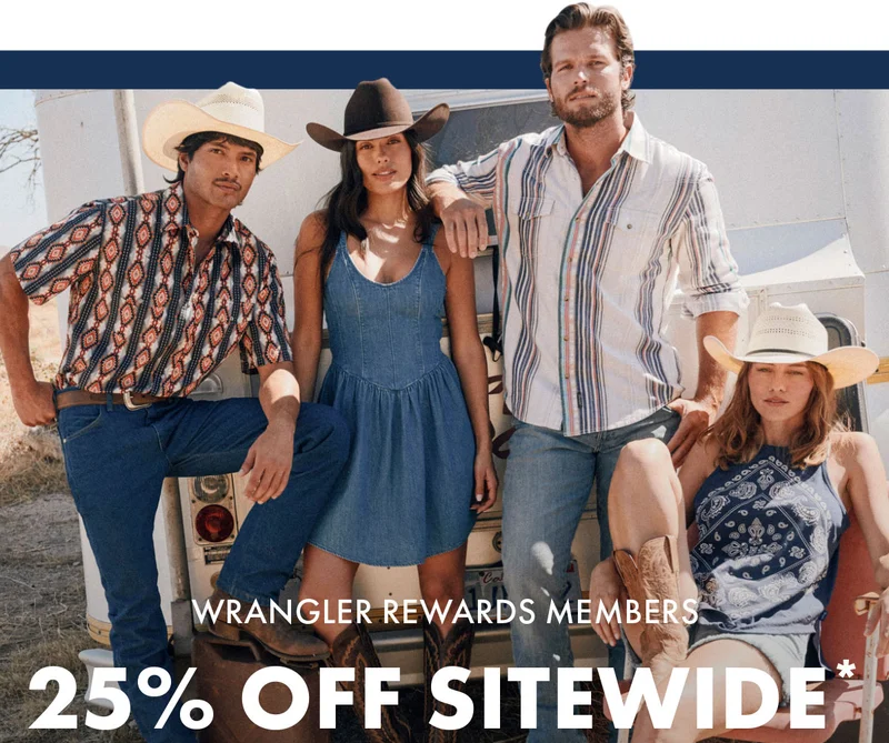 Wrangler Rewards Members 25% Off Sitewide*