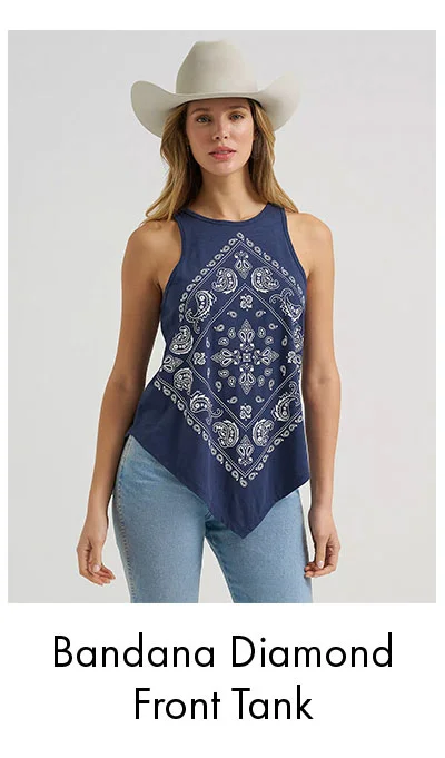 Bandana Diamond Front Tank