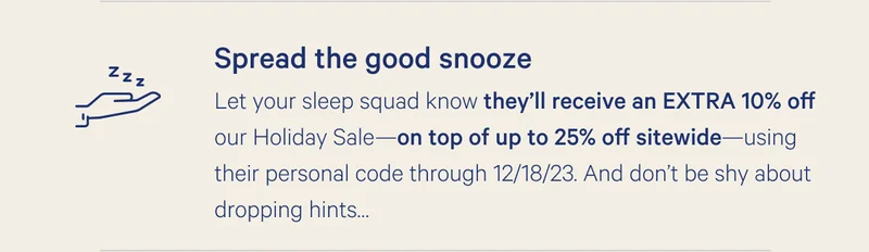 Spread the good snooze