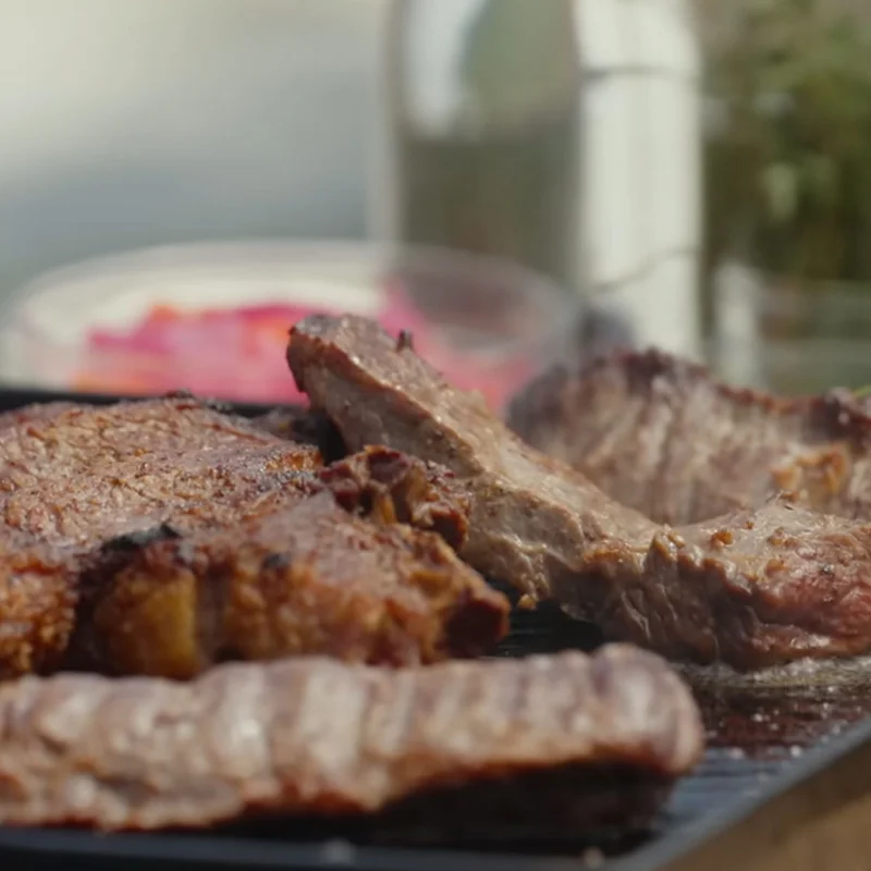 Steak searing