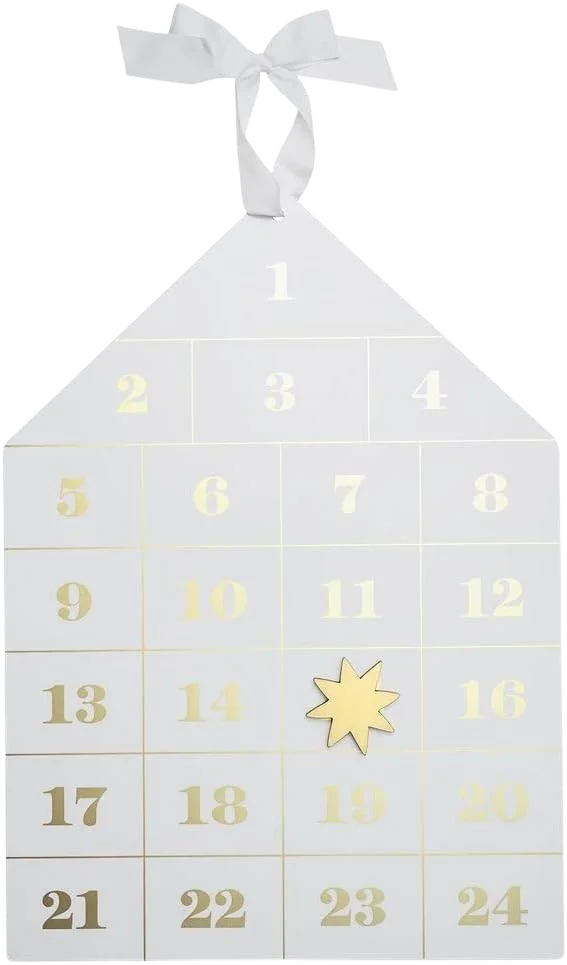 Image of XL Magnetic Advent Calendar - Cream Gold