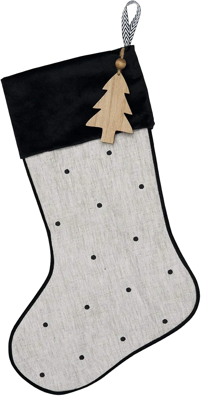 Image of Style Me Pretty Stocking - Velvet Cuff Dotted