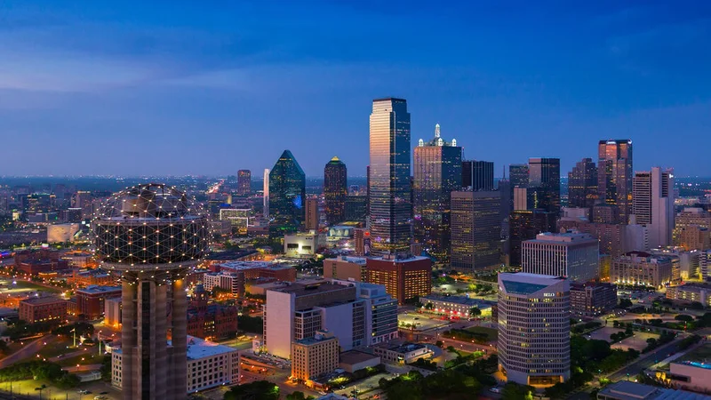 Image description: The Dallas skyline.