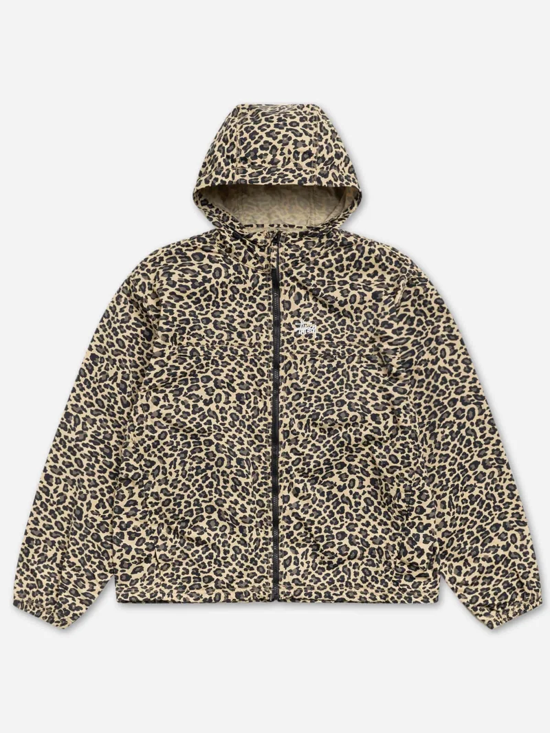 Image of Stussy Lightweight Hooded Jacket - Cheetah