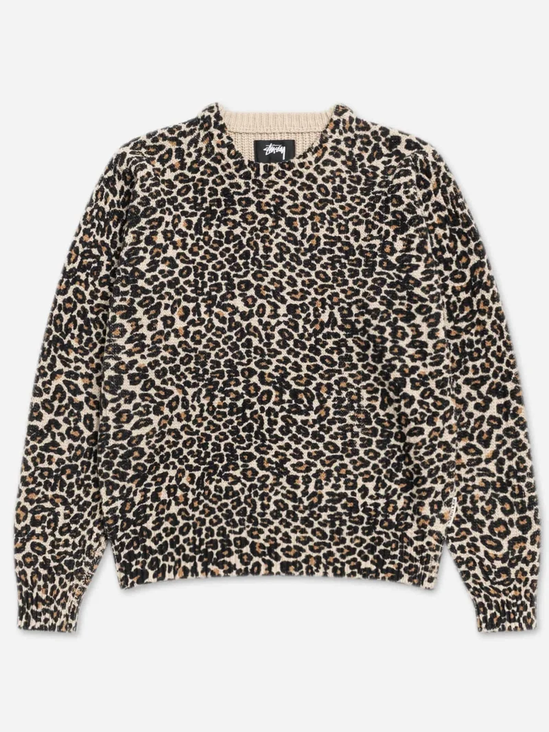Image of Stussy Leopard Sweater - Leopard