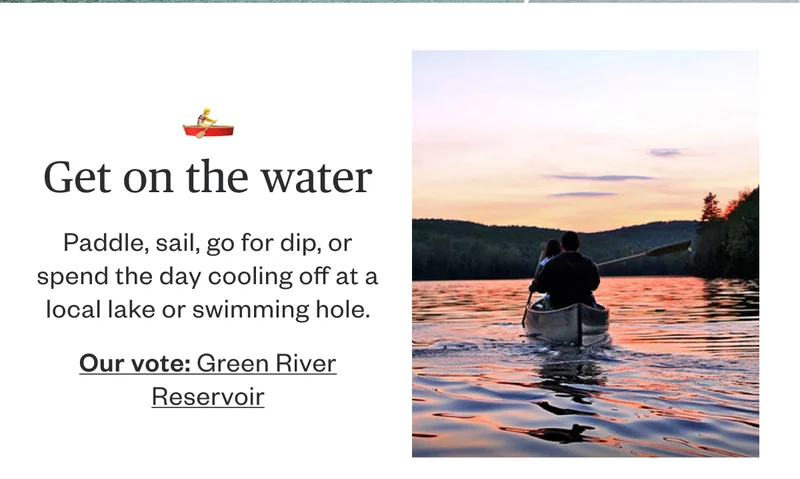 Get on the water