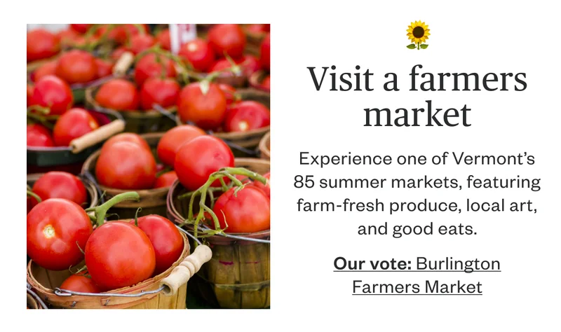 Visit a farmers market