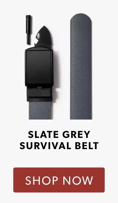 Shop SLATE GREY SURVIVAL BELT