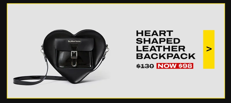 Heart Shaped Leather Backpack