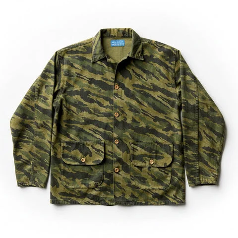 Imogene+Willie fatigue jacket in brushstroke camo