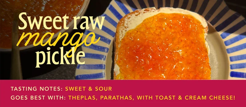 Sweet raw mango pickle