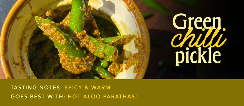 Green chilli pickle