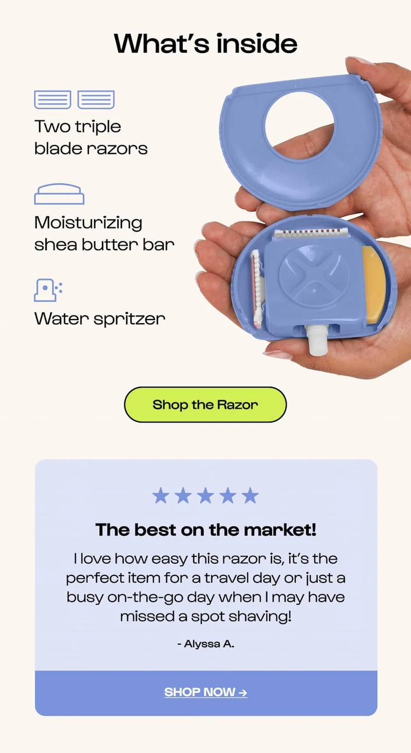 All-in-One-Razor. CTA Shop the Razor