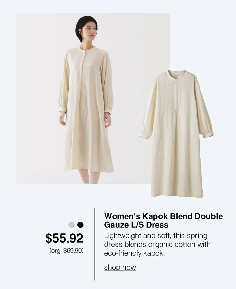 Shop Women's Kapok Blend Double Gauze L/S Dress