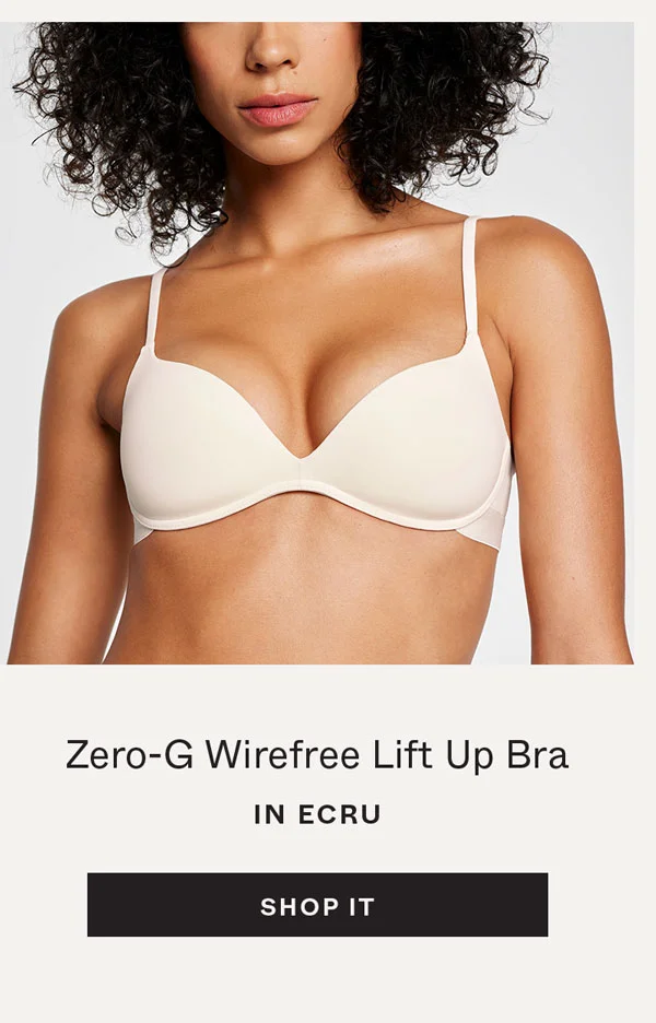 Zero-G Wirefree Lift Up Bra in Ecru