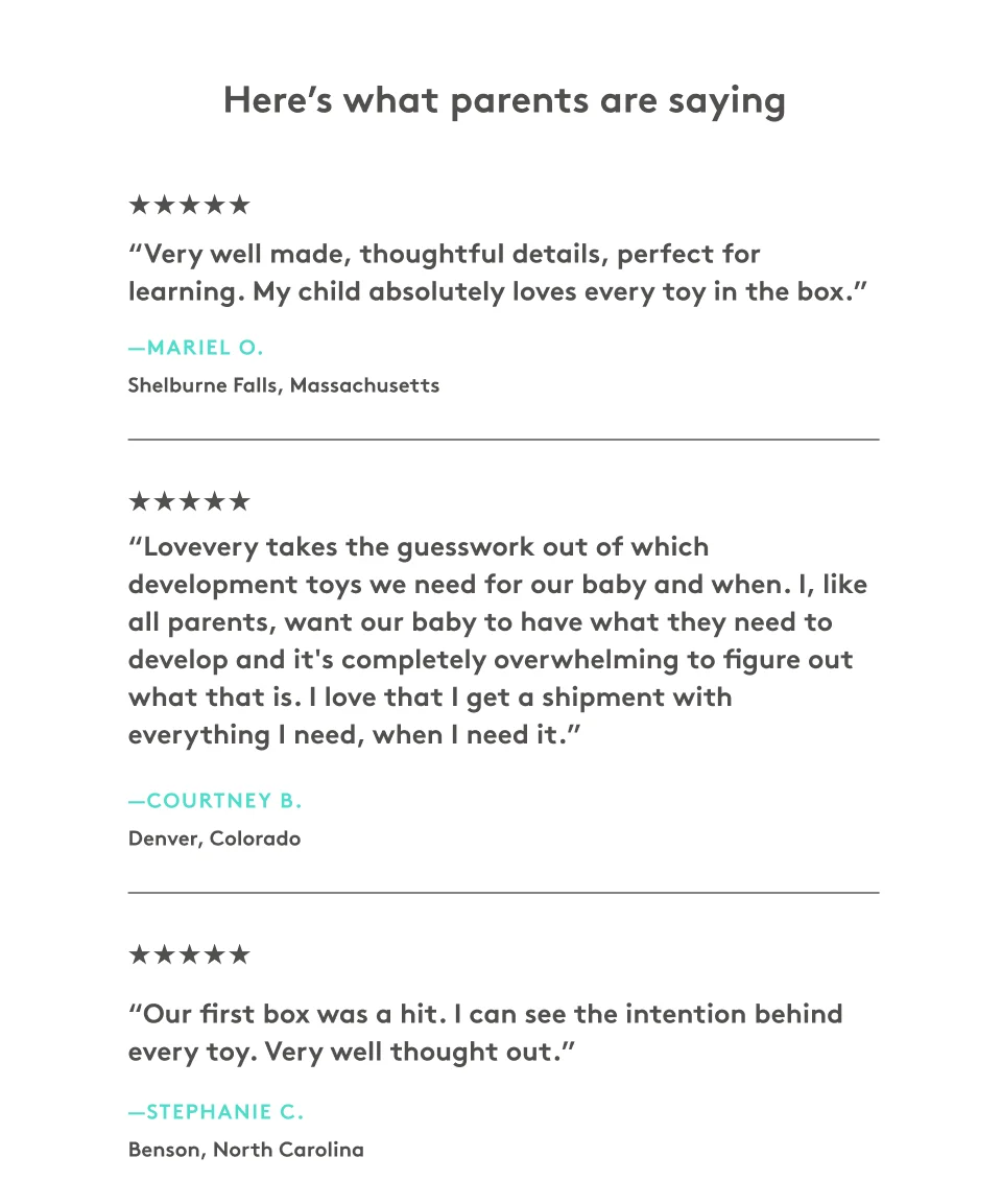 Play Kit Testimonials