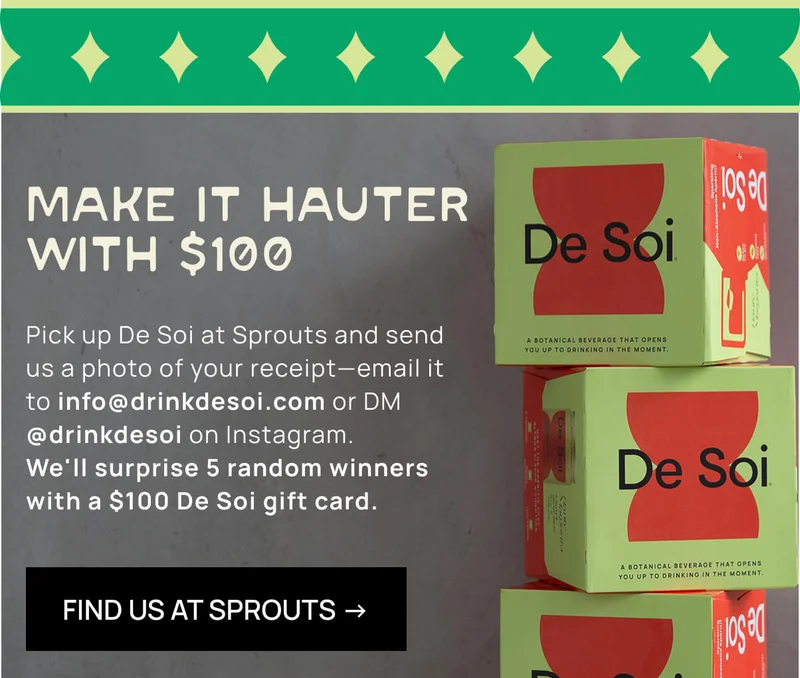 Make It Hauter With $100 | FIND US AT SPROUTS →