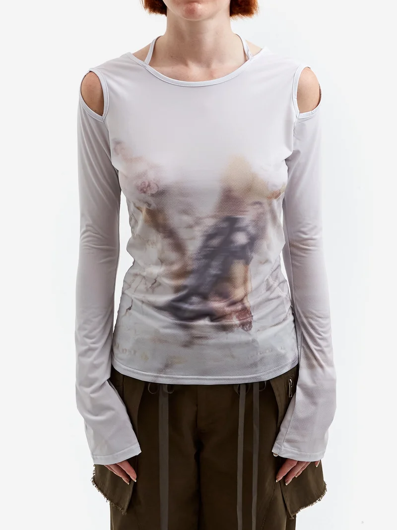Image of NACHE Slim Fit Long Sleeve Top - Cream